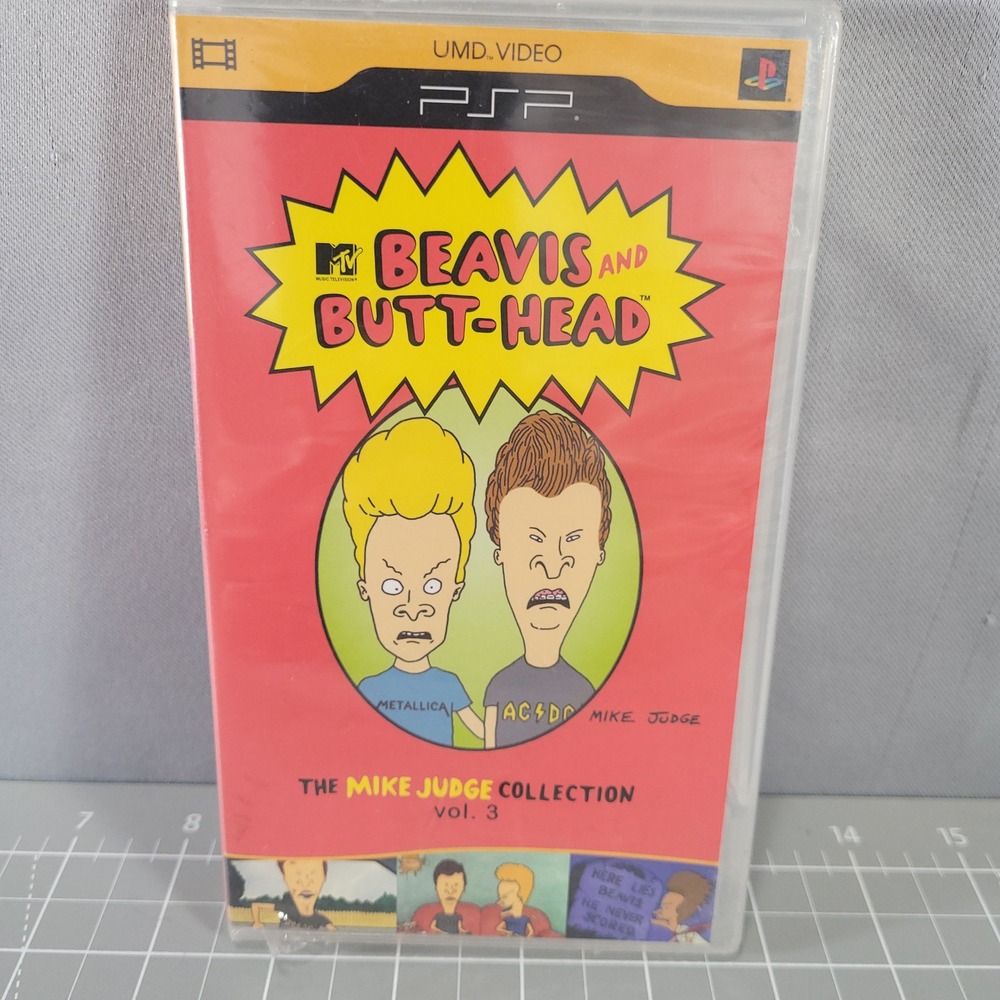 Sony PSP UMD Beavis and Butt-Head Mike Judge Collection Vol 3 Video Red Case